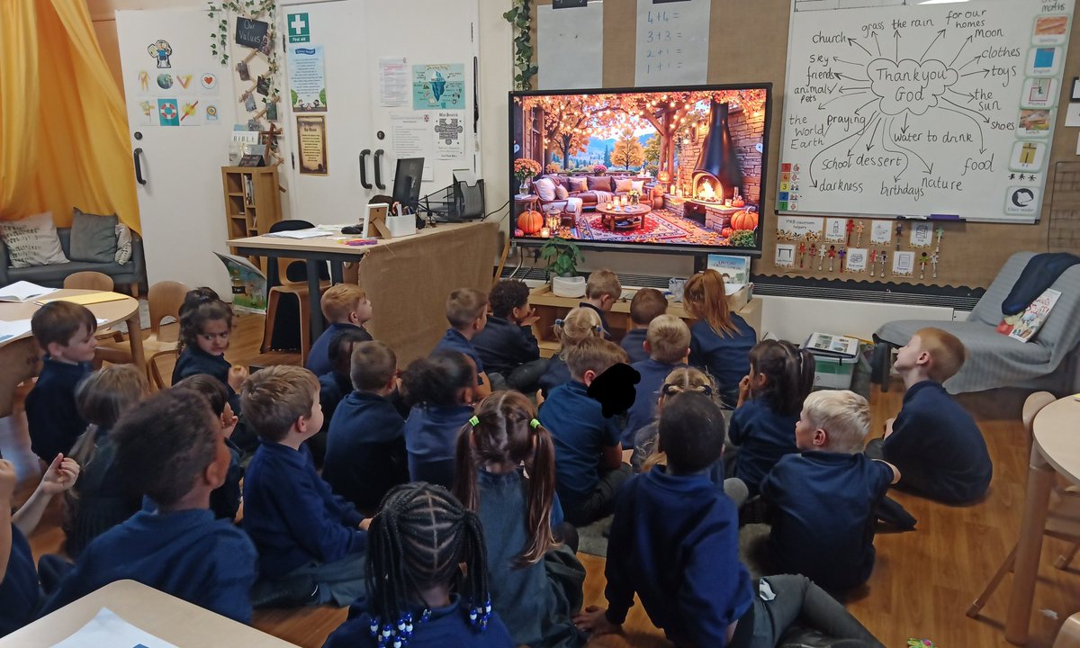 After a wonderful Harvest Service with Early Years,  KS1 and Reverend Cath, Y1KB enjoyed a slice of the bread nursery baked. We thought about the things we are thankful for and shared the bread in front of a lovely autumnal scene <a href="/MrGSGC/">Mr Grogan</a> <a href="/MrsDSGC/">Mrs Davies</a> <a href="/LsgcMrs/">MrsLSGC</a>