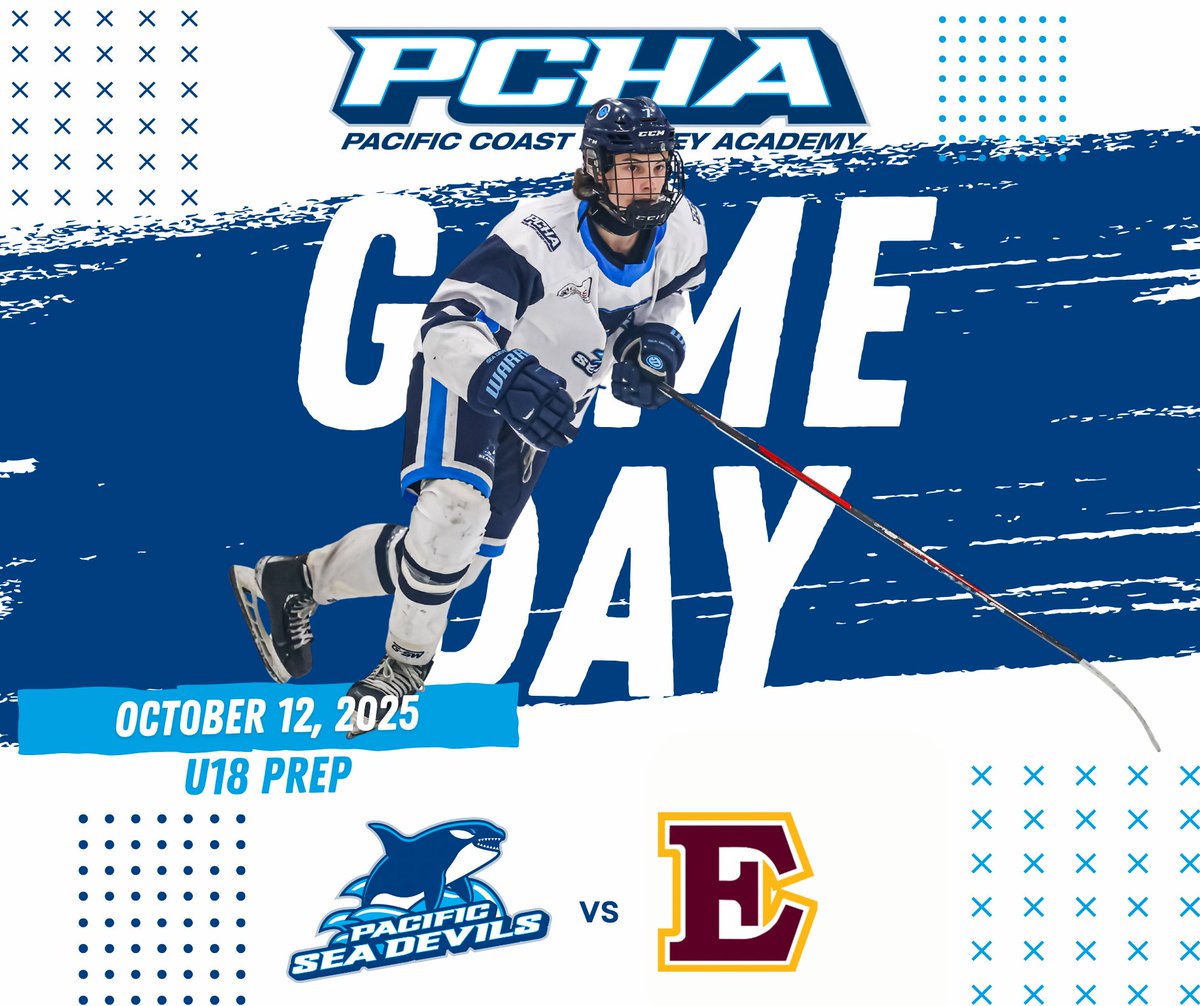 PacificSeaDevil's tweet image. It’s #PCHA Game-day! #goseadevilsgo 
🐳 | U18 Prep
🆚 | @edgeschool
⌚️ | 10:45am
📍 | Planet Ice Delta - Canadian
📺 | @FloHockey