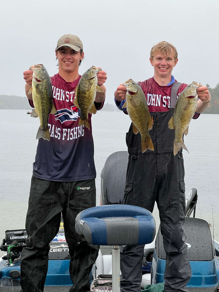 Huge congratulations to Ronnie Martin &amp; Eli Marquardt pulling in 8-total fish for a total of 17.21 lbs yesterday at the state qualifier. As a result, John Stark placed 4th out of 30+ schools &amp; qualified for the state championship next Saturday on Newfound Lake!