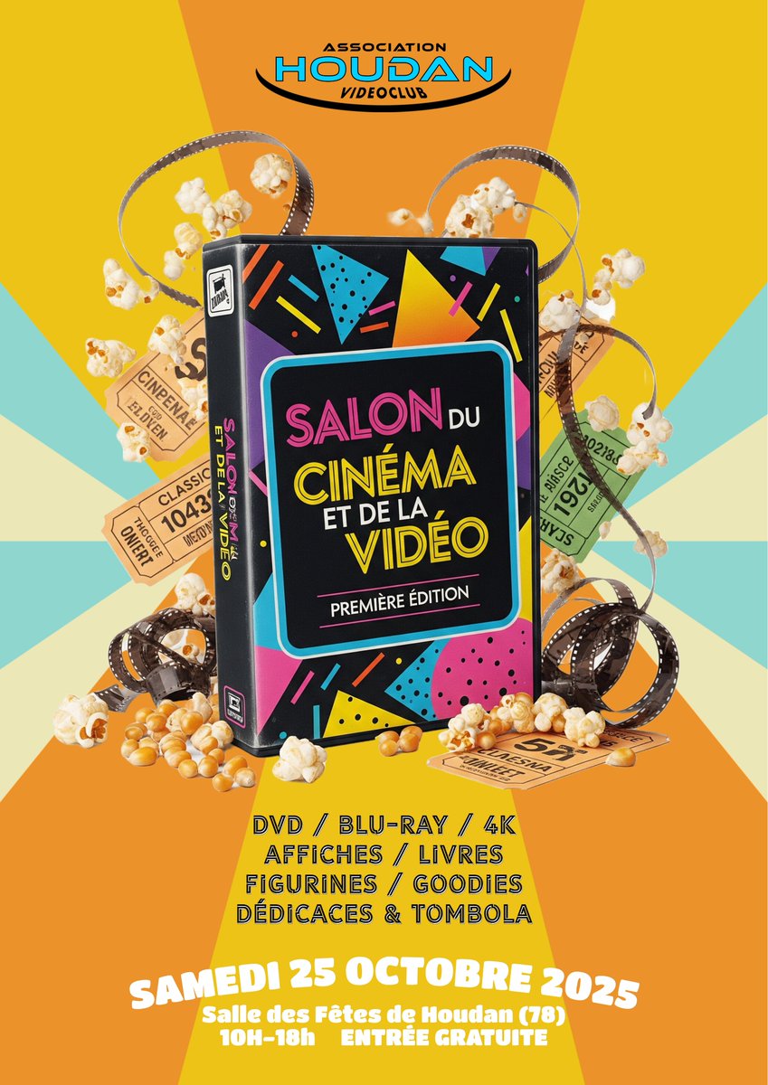 Voici l'affiche du 1er Salon de l’Édition Vidéo et du Cinéma qui aura lieu le samedi 25 octobre prochain à HOUDAN (78), dans la salle des fêtes, de 10 à 18 h ! Entrée gratuite ! seront présents PULSE, L'ATELIER D'IMAGES, TAMASA, LCJ et LES FILMS DU CAMÉLIA... <3