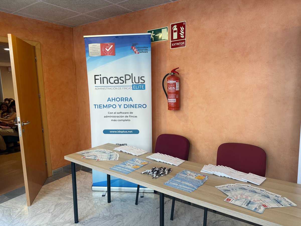 idsplus's tweet photo. Todo preparado para el inicio del VII Curso “Paco Gil” en Jerez junto a @AAFFCadiz 
Pásate por nuestro stand!
Te esperamos!
#AFColegiados #AAFF #IDS #FincasPlusElite https://t.co/2PzjzA3GUZ