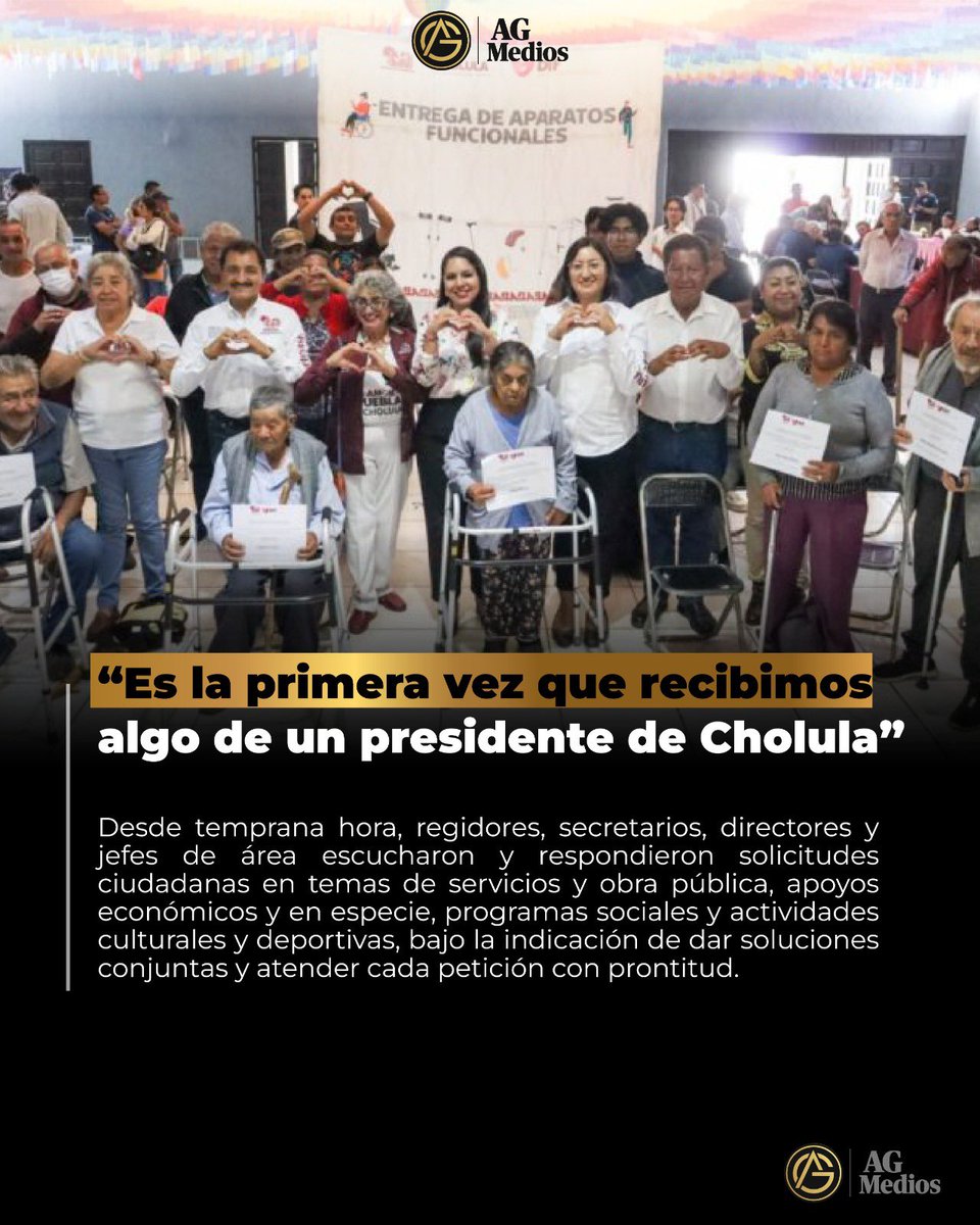 📢 “Es la primera vez que recibimos algo de un presidente de Cholula”
Así expresó un beneficiario del programa Miércoles del Pueblo, una iniciativa del Gobierno Municipal de San Pedro Cholula encabezado por <a href="/TonantzinFdz/">Tonantzin Fernández</a>. Durante esta jornada, se brindaron servicios médicos,