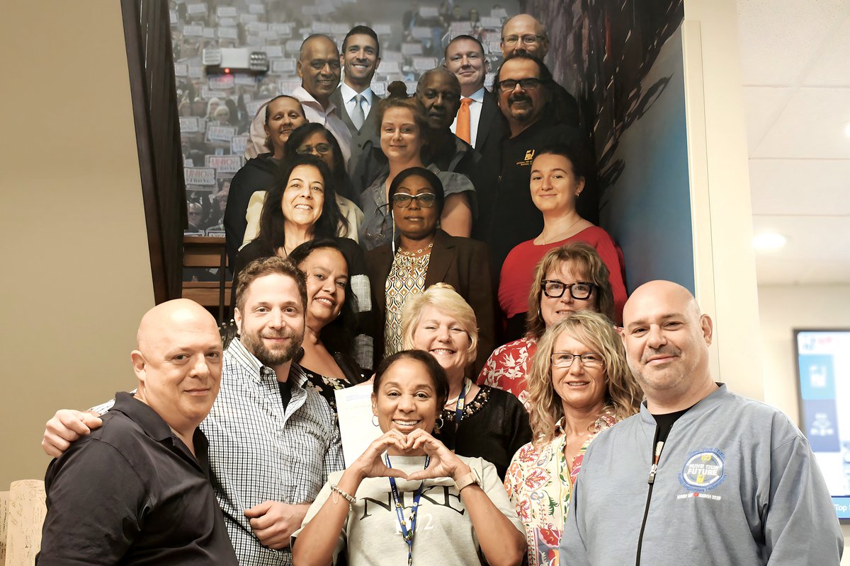 PEF leaders and members on the Office of Mental Health Statewide Labor-Management Committee are gathered today at headquarters for their quarterly meeting.