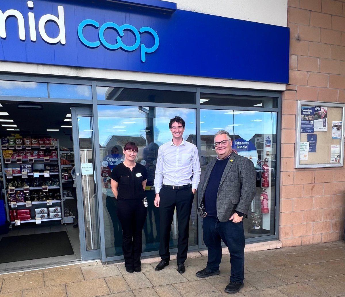 ScotGrocersFed's tweet image. Wonderful visit with Graham Leadbitter MP to Scotmid Co-op, Elgin. Covered a lot of ground on key challenges for the sector, inc. crime, employment costs &amp;amp; new product regulations. 

Thank you to staff and the fantastic team at @Scotmid &amp;amp; @GrahamSNP #localshops #scottishretail