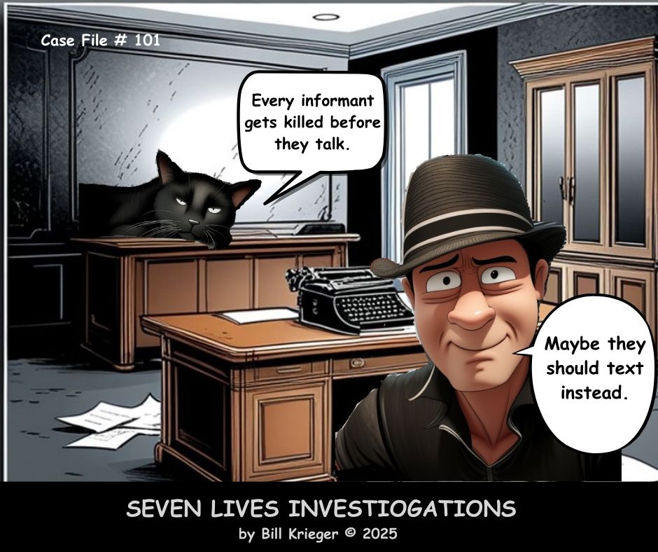 WDKrieger's tweet photo. @A_DiAngelo Something new to brighten up your Friday.
(The cartoon is a joke -- the book, dead serious.)

👉WORKING STIFF — available now! https://t.co/CfaPLXl4c6

#Noirfiction #CrimeFiction #MysteryBooks #IndieAuthor #PrivateEye #HardboiledDetective #BookTwitter #booktok #amreading https://t.co/jGdYAakPvK