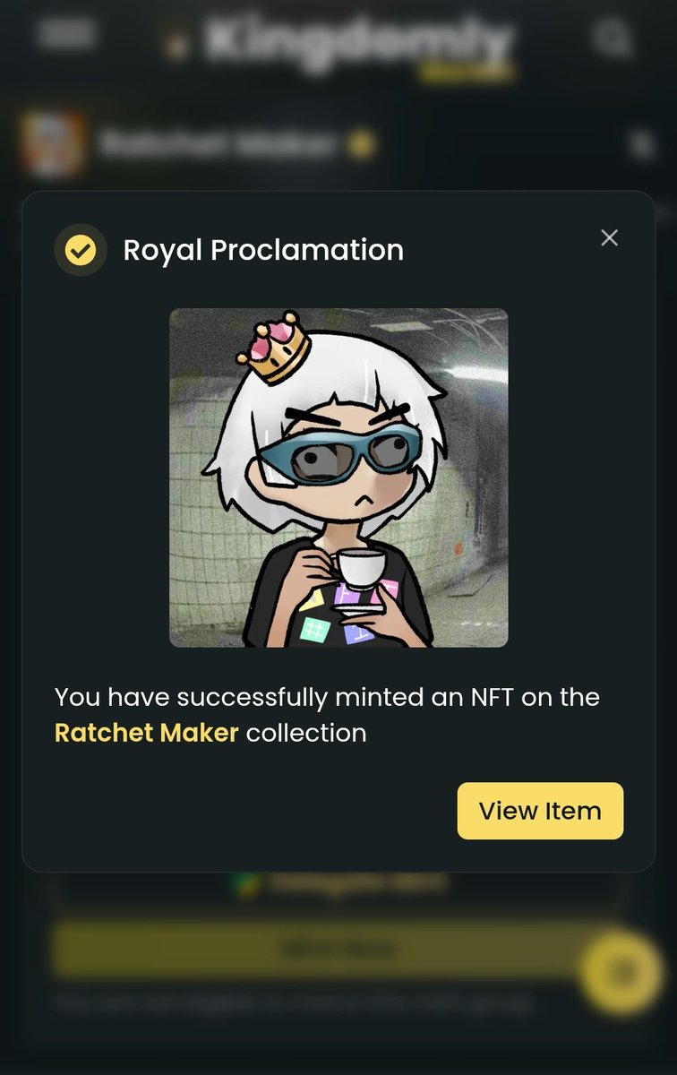 Had literally $0 on @sophon
and was able to mint this  no gas whatsoever...!!!

That's how a free mint should be...!!!

Thanks for this
<a href="/RatchetMaker/">Ratchet Maker</a>