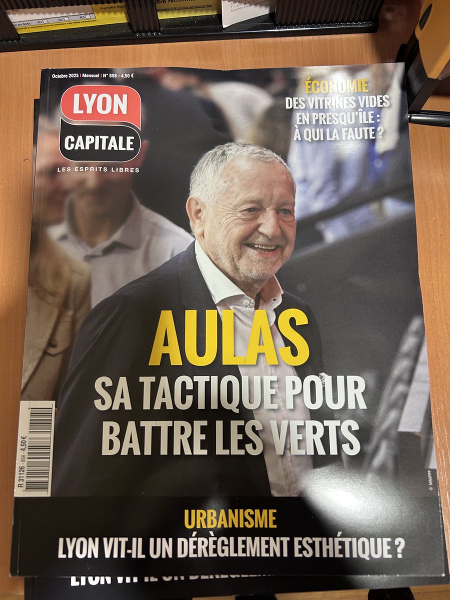 Dans ⁦<a href="/lyoncap/">Lyon Capitale</a>⁩ : “Aulas, sa tactique pour battre les Verts”.
En tribune ou dans les urnes, battre les Verts reste un sport local… 😏