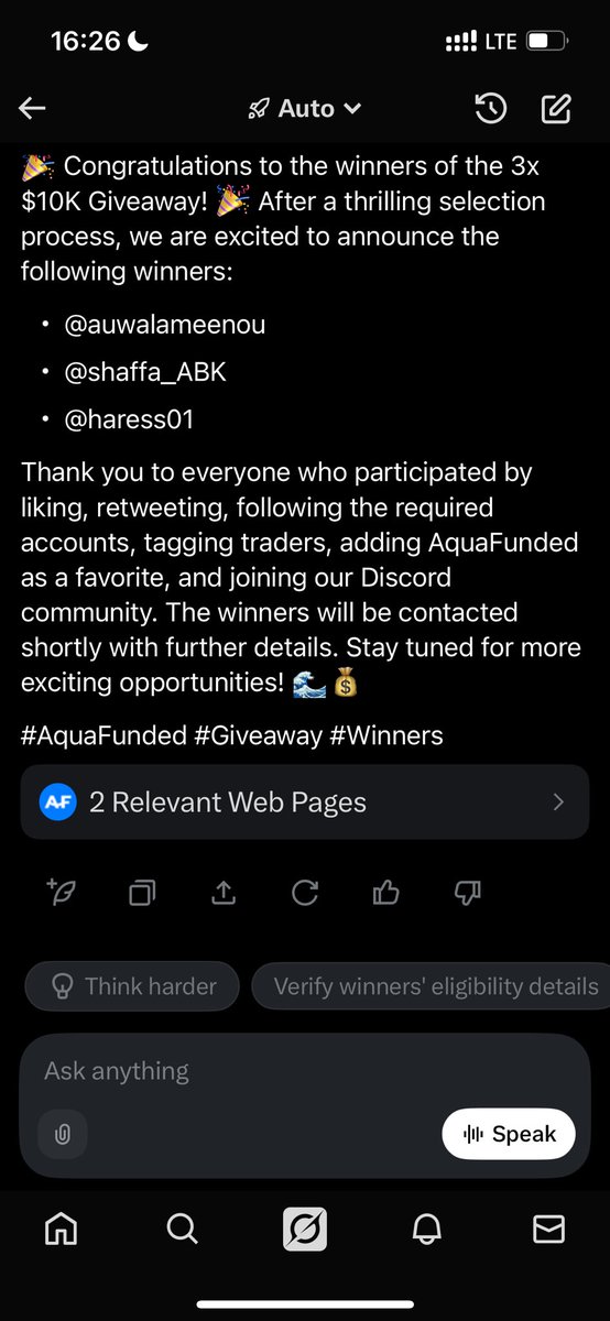 Congratulations 🎉 

<a href="/auwalameenou/">auwal.ameenou</a>
<a href="/shaffa_ABK/">Abubakar Madu Shaffa</a> 
<a href="/haress01/">Haress</a>

Create a discord ticket at <a href="/AquaFunded/">AquaFunded</a> discord and claim your account!