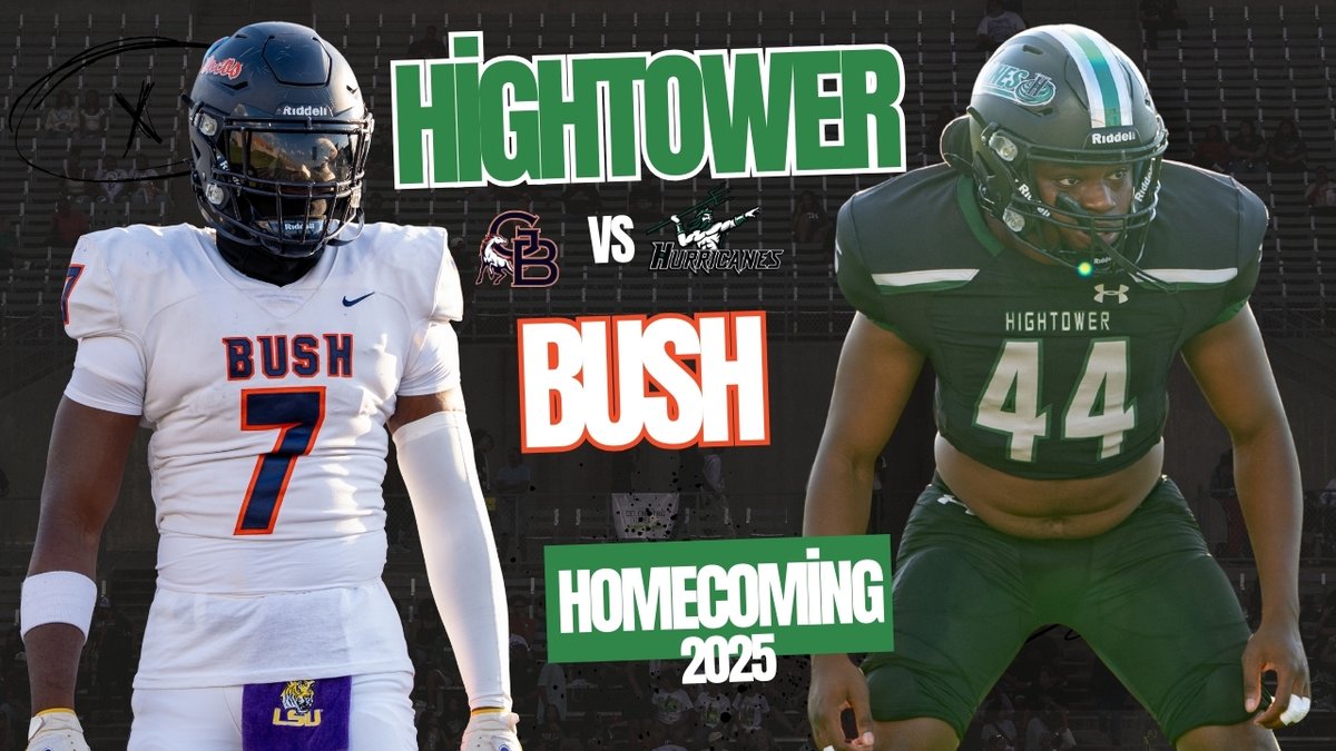 Hightower-vs-Bush 
<a href="/HightowerFB/">HIGHTOWER FOOTBALL</a> | <a href="/BUSHHS_FOOTBALL/">FB Bush Football</a> 
The Return of Coach Mac | Homecoming 🔥
Highlights Here:
youtu.be/z4cp1_EBHjA

<a href="/KaRonColemanSr/">KaRon Coleman Sr.</a> <a href="/ChanningNevels/">Channing Nevels</a>  <a href="/I_am_devyn/">Devyn Phillip</a> 
<a href="/quentin_spiess/">Quentin Spiess</a> <a href="/TheKhylanDavis/">Khy davis</a>  <a href="/LeeReeves0/">Lee Reeves III</a> 
<a href="/CoachStoker_/">Kendale Stoker</a> <a href="/HTownHSS/">H-Town High School Sports</a> <a href="/vypehouston/">VYPE Houston</a> 
<a href="/MrCoachPalmer/">Kirk Palmer</a>