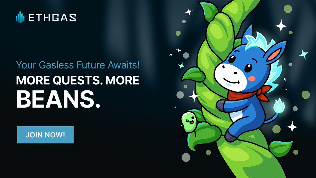 Gassy Jack’s mission just got an upgrade! 🚀

Connect your primary wallet to earn 30 Beans, unlock social quests and prepare for future gas rebates!

The Gasless Future doesn’t wait. Connect now! 👇
ethgas.com/community/onbo…