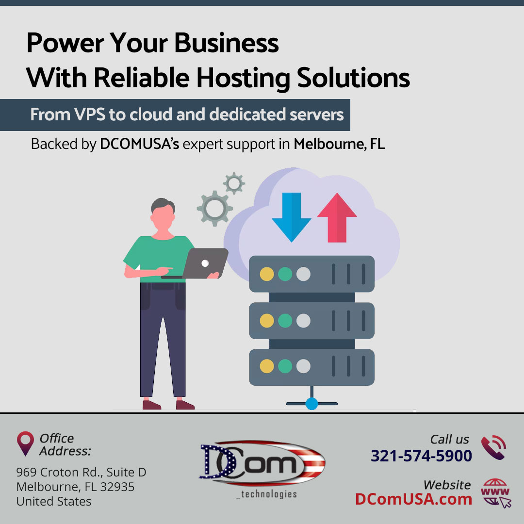 DComUSA's tweet image. Power your business with reliable hosting solutions—from VPS to cloud and dedicated servers—backed by DCOMUSA’s expert support in Melbourne, FL.

Call: 321-574-5900
Web: DComUSA.com

#DCOMUSA #hostingsolution #vps #cloudsolution #webdevelopment #itsupport #mobileapp