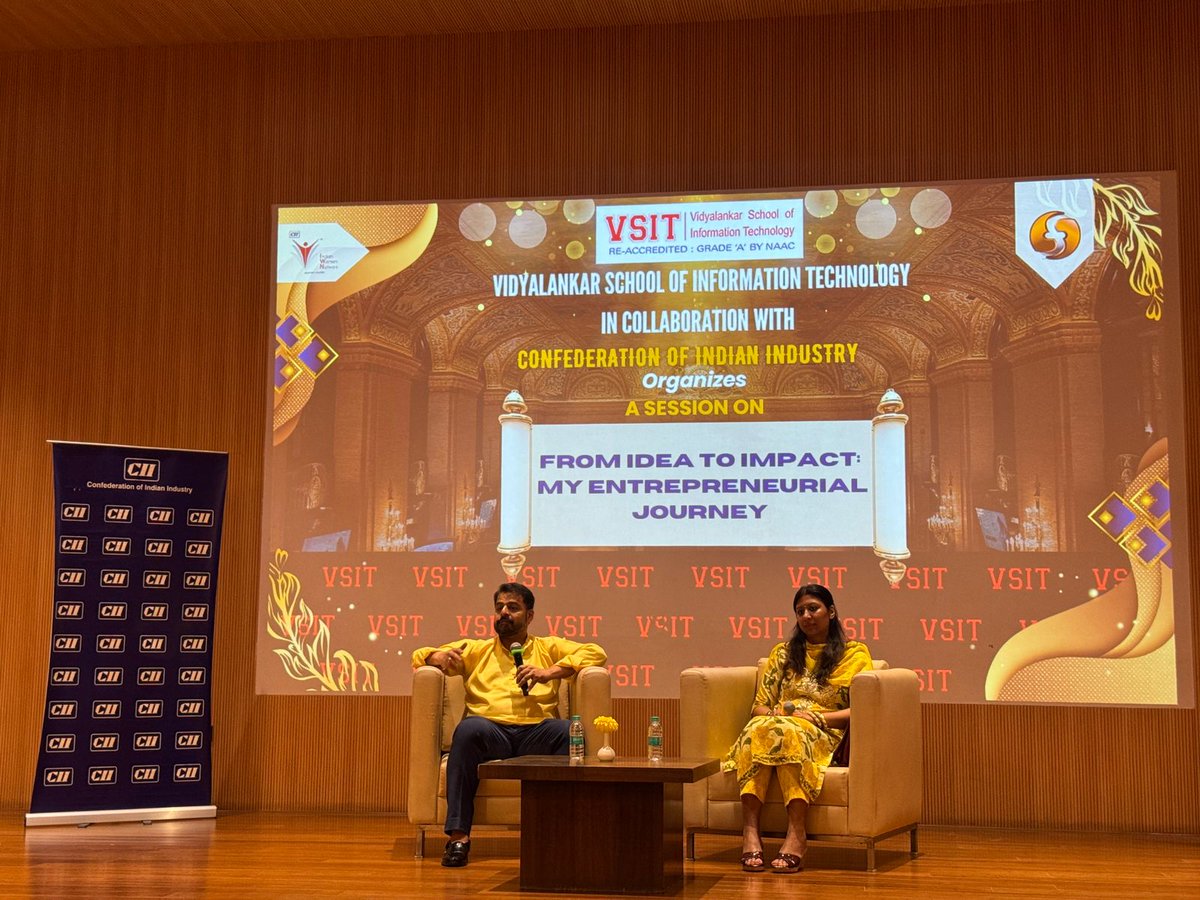 KHILINDIA's tweet image. At #KHIL, we’re proud to inspire future leaders 🌟

Our ED @vishalk82  &amp;amp; Mrs. Aditi Kamat joined @vit_vidyalankar (with @followcii) to share insights on leadership, entrepreneurship &amp;amp; turning ideas into impact with 250+ students.

#VSIT #CII #LeadershipTalk #IdeaToImpact