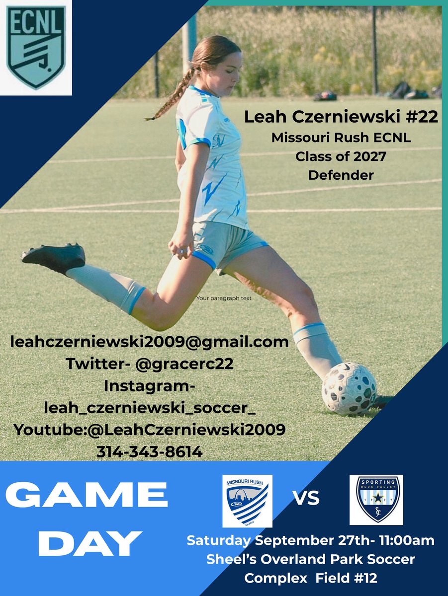 Kansas 🔜 <a href="/MORushECNL09g/">MO Rush ECNL 09G</a> <a href="/ECNLgirls/">ECNL Girls</a> <a href="/ImYouthSoccer/">ECNL/GA/Recruiting/College Soccer</a> <a href="/MoRushSoccer/">Missouri Rush</a> <a href="/ImCollegeSoccer/">College Soccer Truth ™</a> <a href="/TopDrawerSoccer/">TopDrawerSoccer</a>