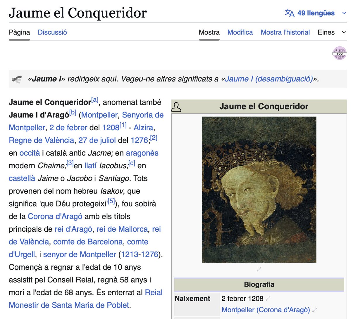 Com a profe de valencià estic totalment en contra que <a href="/carlos_mazon_/">Carlos Mazón</a> em prohibisca explicar l'obra del nostre rei fundador Jaume I, del jurat de València Eiximenis o del gran cronista Ramon Muntaner només per ser catalans.
Segur que <a href="/LoRatPenat_/">LO RAT PENAT</a> i <a href="/RACValenciana/">Real Acadèmia de Cultura Valenciana</a> no ho permetran.