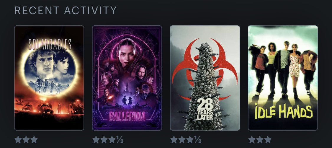#LastFourWatched