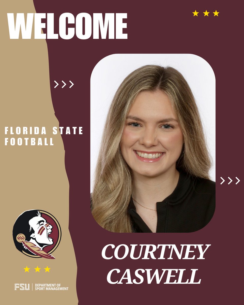 ⚡ SPEAKER ALERT!

Courtney Caswell, Director of Finance for Florida State Football 🏈 and FSU Sport Management alumna, returns to share her experiences at the FSU Sport Management Conference. A true Seminole success story!

Buy your tickets now! 🎟️

#FSUSPM #nolesknowsports