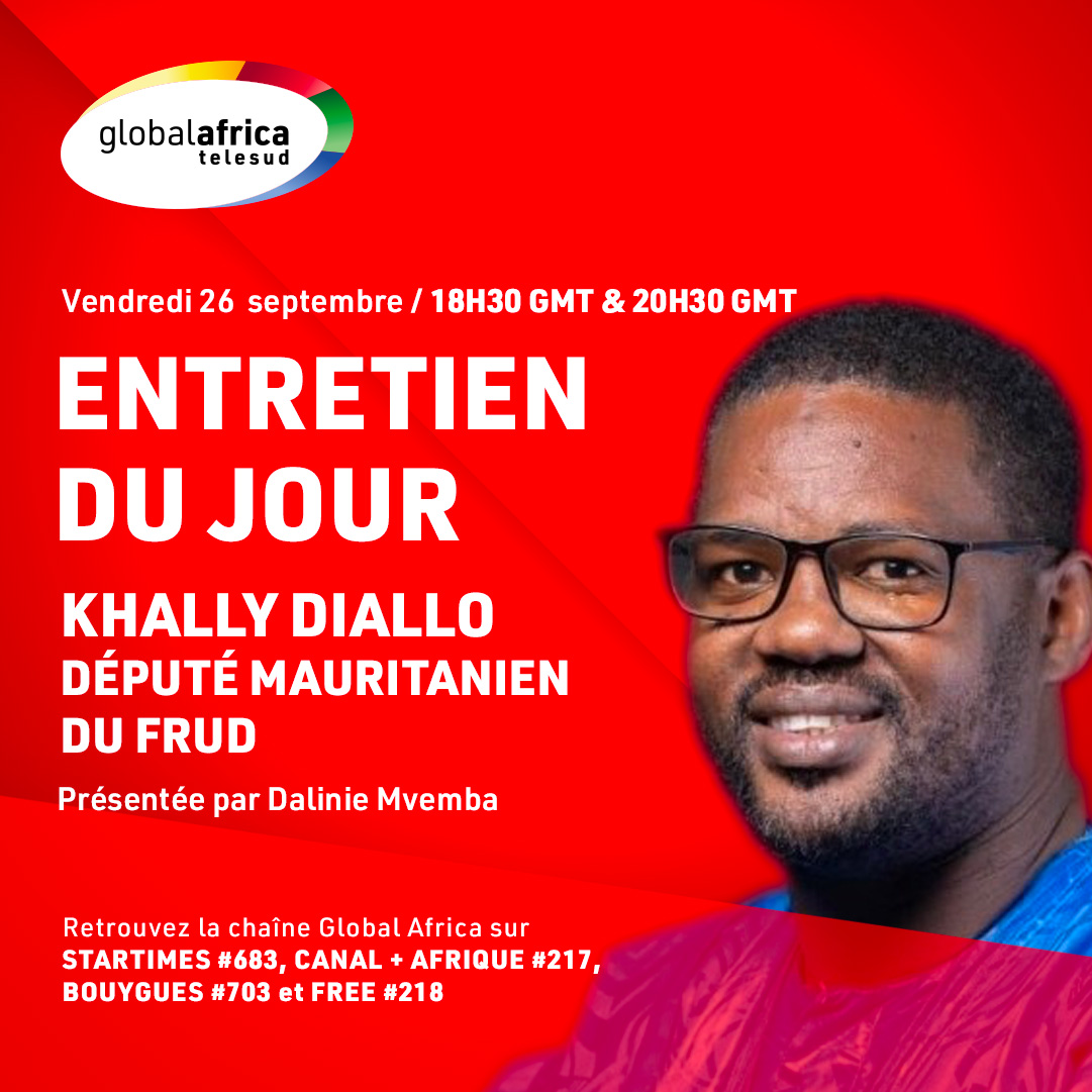 🇲🇷 Mauritanie : Un pays en crise ou en mutation. Réponse ce soir dans L’Entretien du Jour, <a href="/daliniemvb/">Dalinie Mvemba</a>  reçoit Khally Diallo le député du Front républicain pour l'unité et la démocratie. 
📺 Soyez au rendez-vous ce soir !