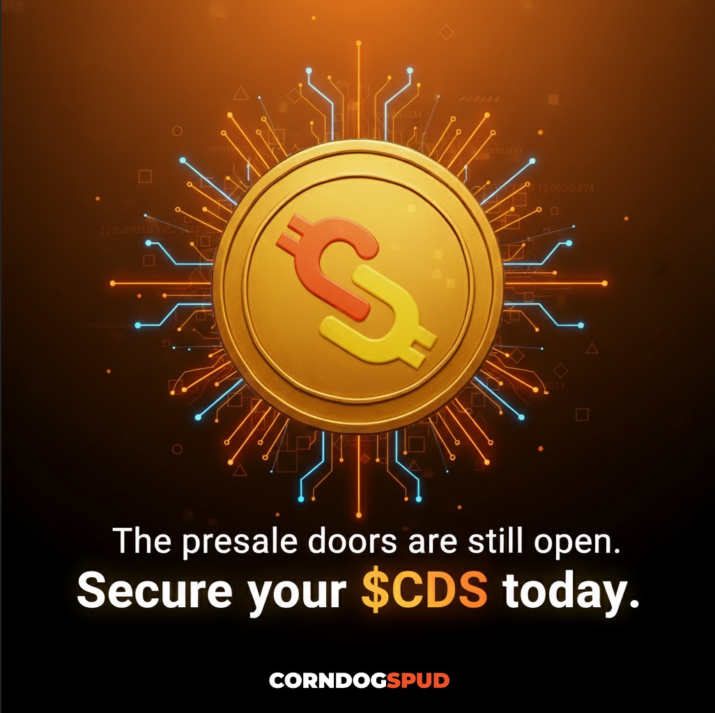Oracle DEX (@oracle_dex) on Twitter photo Last days to get your $CDS token at a discounted price.
Visit corndogspud.com/presale today! Last days to get your $CDS token at a discounted price.
Visit corndogspud.com/presale today!