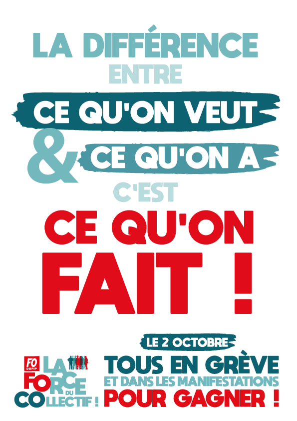 Les sacrifices ça suffit a la DGFiP aussi ! Pour la justice sociale et fiscale, soyons encore plus nombreux !
le 2 octobre, toutes et tous en grève et dans les manifestations.
urlr.me/6Pu4hB
#LaForceDuCollectif