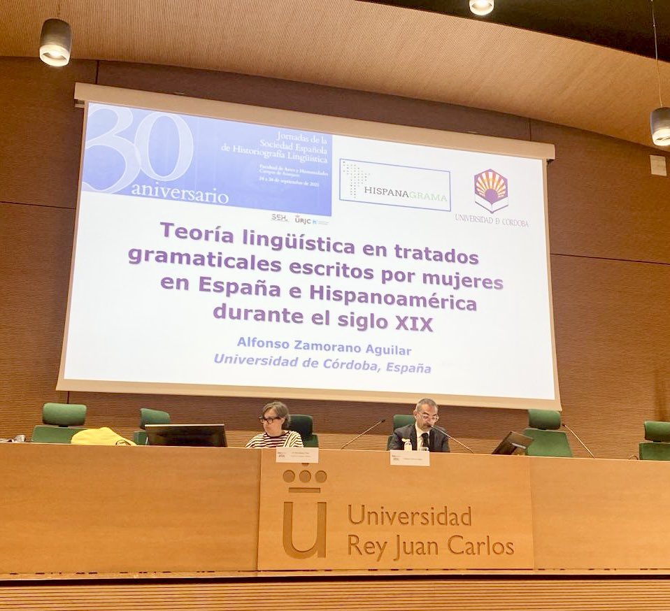 Conferencia de clausura en los XXX años de la Sociedad Española de Historiografía Lingüística. Gracias a los/as colegas por su atención y felicitaciones 🙈