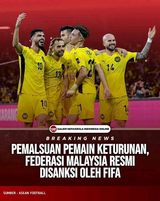 unmagnetism's tweet photo. 7 pemain naturalisasi malaysia dilarang beraktivitas sepakbola selama 12 bulan
1. Gabriel Arrocha
2. Facundo Garcés
3. Rodrigo Holgado
4. Imanol Machuca
5. João Figueiredo
5. Jon Iraurgui
7. Hector  Serrano

duh dik malay dik malay https://t.co/1LLK7Vt8jT