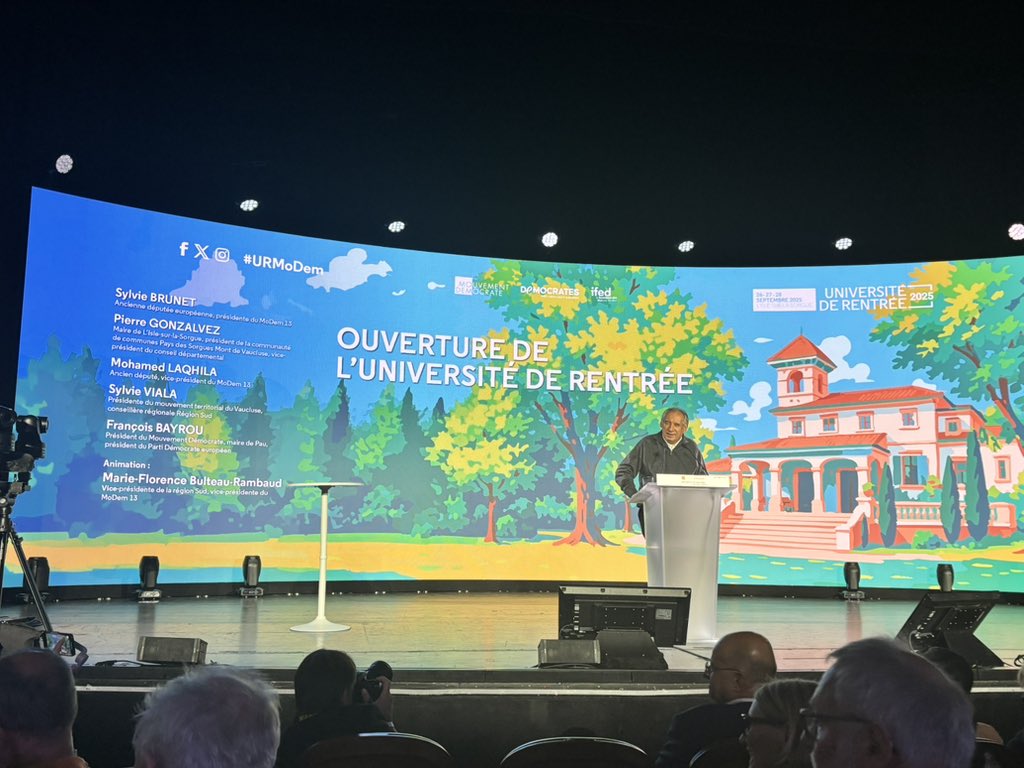 Le 64 en force pour les Universités de rentrée 2025 du <a href="/MoDem/">MoDem</a> à L’Isle sur la Sorgue !
3 jours de débats, de formations et de convivialité, lancés par notre Président François <a href="/bayrou/">François Bayrou</a> 
#URMoDem