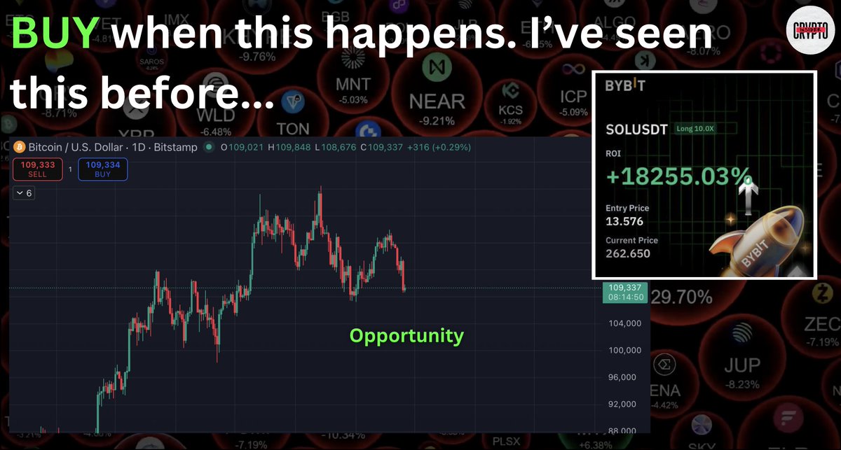 🔴 END OF THE BULL MARKET?

<a href="/cryptomanran/">Ran Neuner</a> has heard a lot of this across the market, but he's seen this many times before...

There's a VERY short window where, if you catch it, you can make life-changing wealth...

Catch it.
Watch today's vid. 👇
youtu.be/E38APnLVPiw?fe…