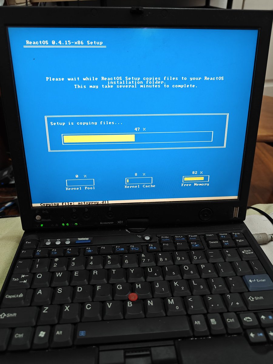9_bakabaka's tweet image. Install the ReactOS on My Thinkpad x61t
Work: TrackPoint / Bluetooth / Keyboard / USB
Not Work: Ethernet Network Card / WLAN Network Card / ...some ACPI Devices
#ReactOS
@reactos