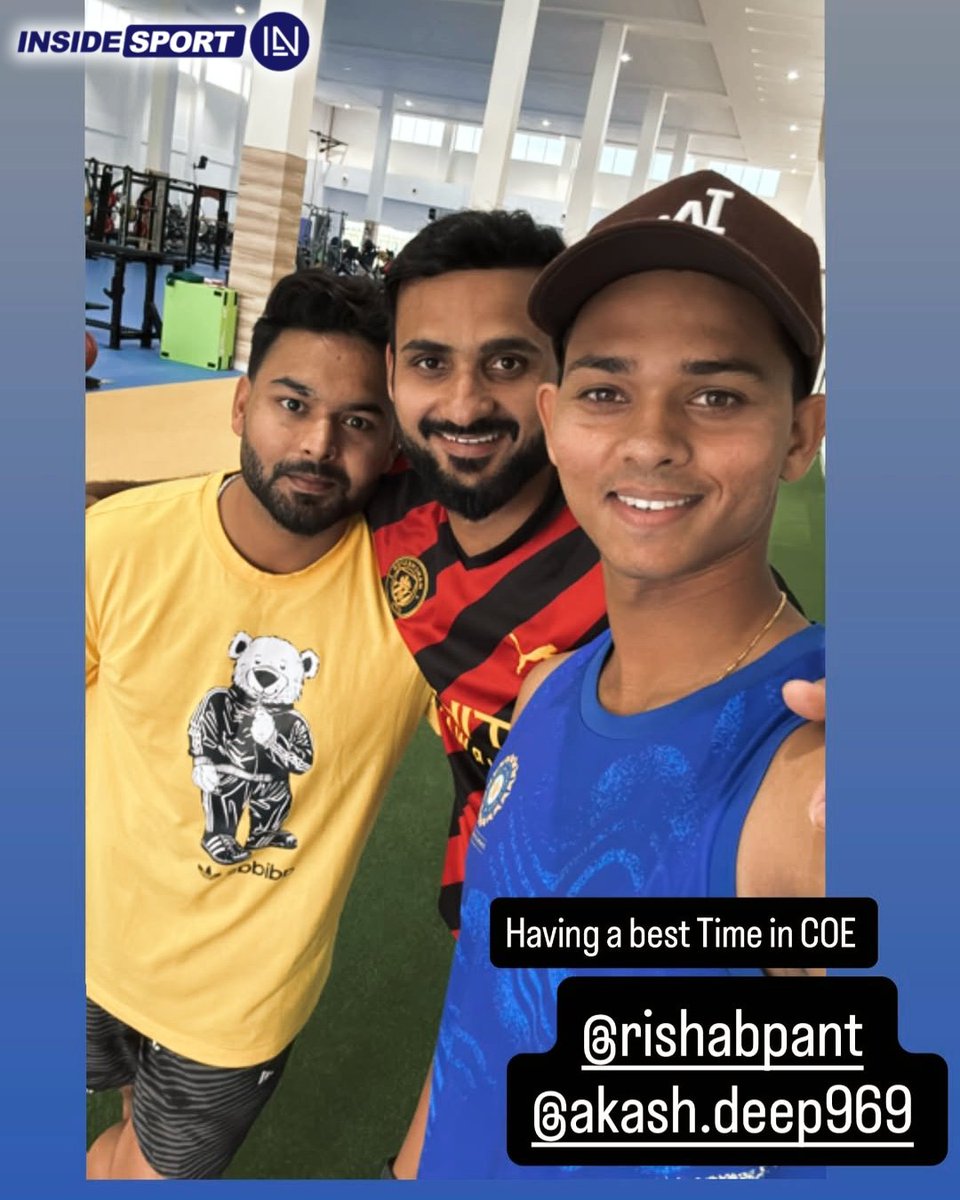 InsideSportIND's tweet image. The boys are grinding hard at the Centre of Excellence in Bengaluru 🔥🏏

📸: Yashasvi Jaiswal/ Instagram 

#YashasviJaiswal #RishabhPant #AkashDeep #IndianCricket #COE #BCCI #Insidesport #CricketTwitter