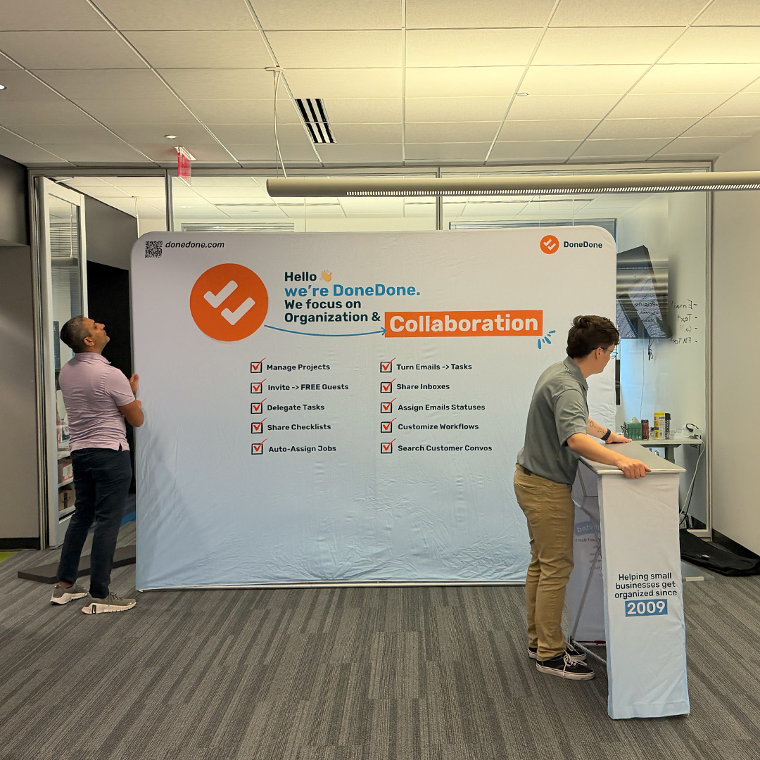 Our team is gearing up for The B2B Marketing Expo in Las Vegas, October 15–16, 2025! 

Heading to the Expo? Please stop by and see how DoneDone keeps projects organized and stress-free, and get tips on scaling your business with better processes! We’d love to connect!