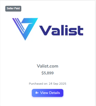 TheAhmRight's tweet image. Sold Valist .com For $5899 Via @atomHQ

@KehelAyyoub @kasmiyouness1💚💛🧡