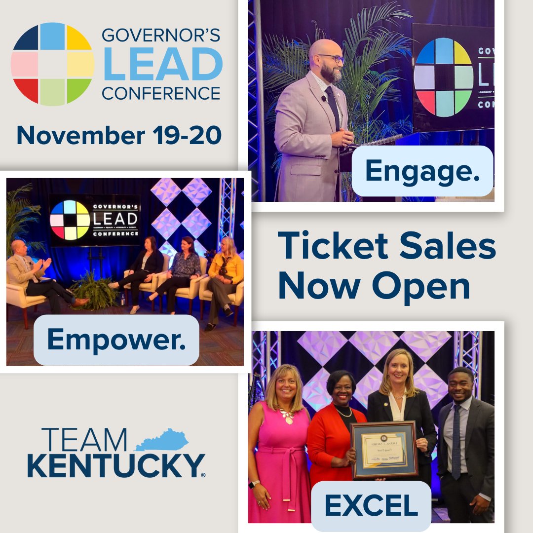 Tickets are now available for the 2025 Governor’s LEAD Conference! This two-day professional development event will focus on how to engage, empower, and excel in the workplace. Don’t miss your chance to be part of #KyLEAD2025! Learn more at extranet.personnel.ky.gov/Pages/KYLEAD.a…