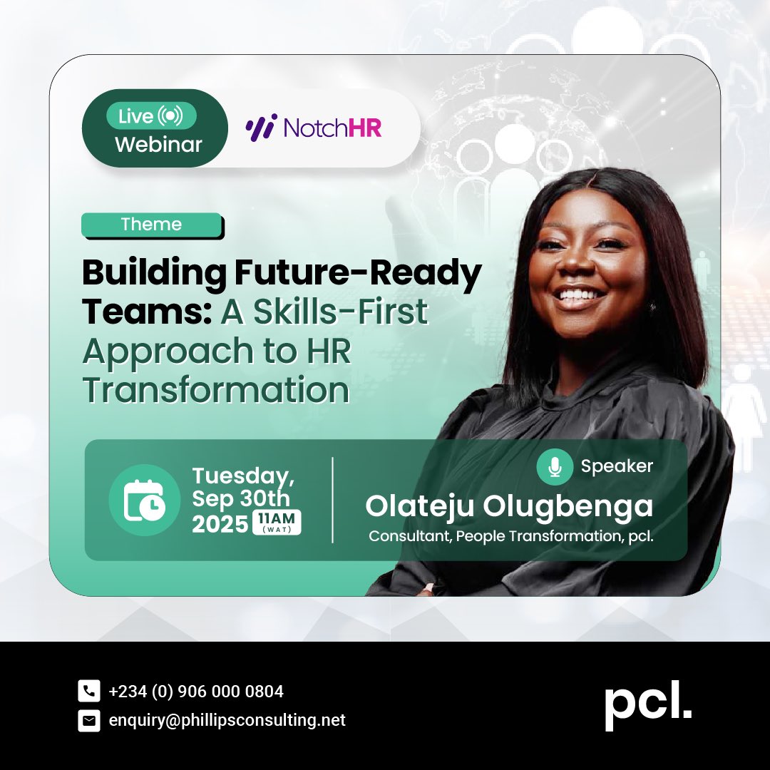 Skills are the new currency of work. But how do we build future-ready teams in the age of AI?

Olateju Olugbenga of pcl. joins the NotchHR webinar to share insights on talent gaps, reskilling, and skills-based growth.

📅 Sept 30 🔗 lnkd.in/dyu43_u7

#pcl #FutureOfWork