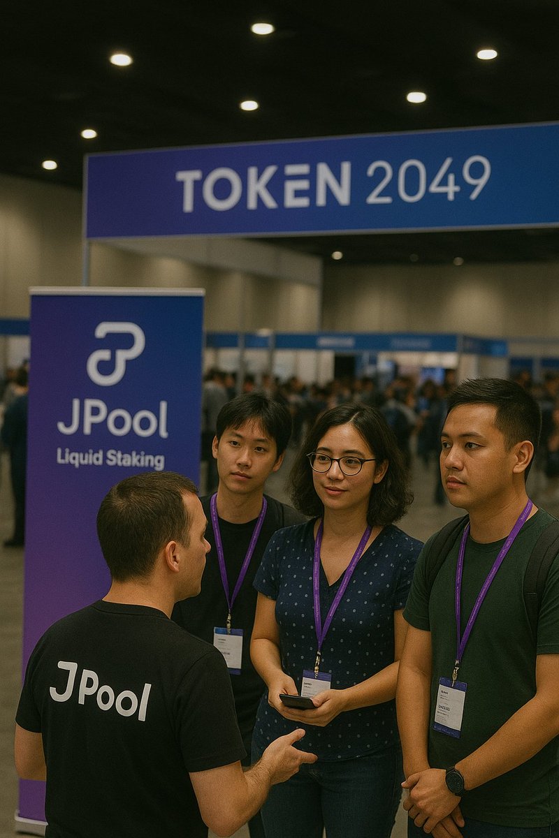 0xskinny01's tweet image. singapore web3 scene is different and @JPoolSolana is bringing the heat at @token2049 🌊 explaining to builders why we have FOUR different staking strategies when others have one... the reactions are priceless