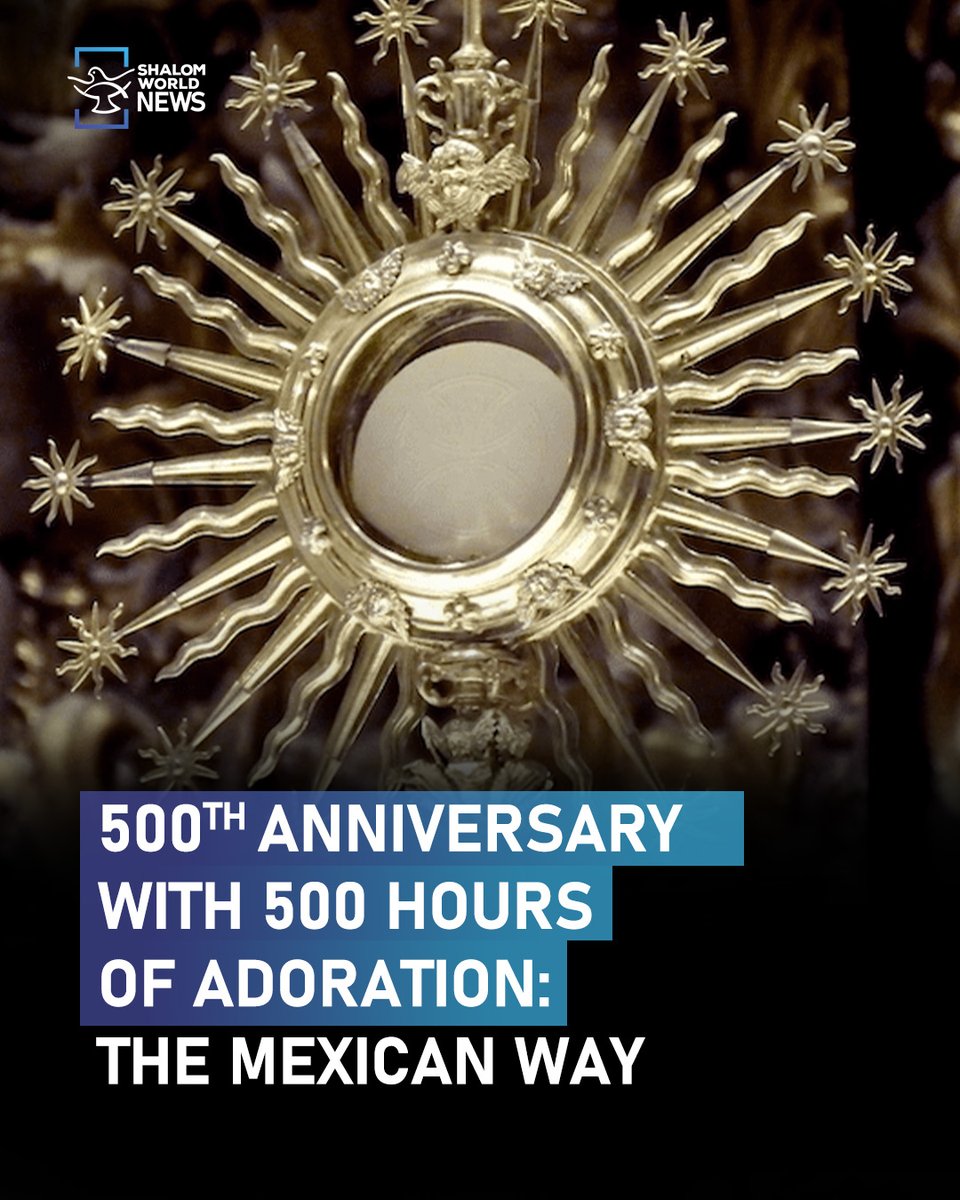 shalomworldnews's tweet photo. The Diocese of Tlaxcala, Mexico’s oldest, is marking its 500th anniversary with a powerful gesture: 500 hours of uninterrupted Eucharistic adoration, uniting the faithful in gratitude and spiritual renewal.
#Tlaxcala500Years #EucharisticAdoration #OurLadyOfOcotlan https://t.co/L7DKah9mBE