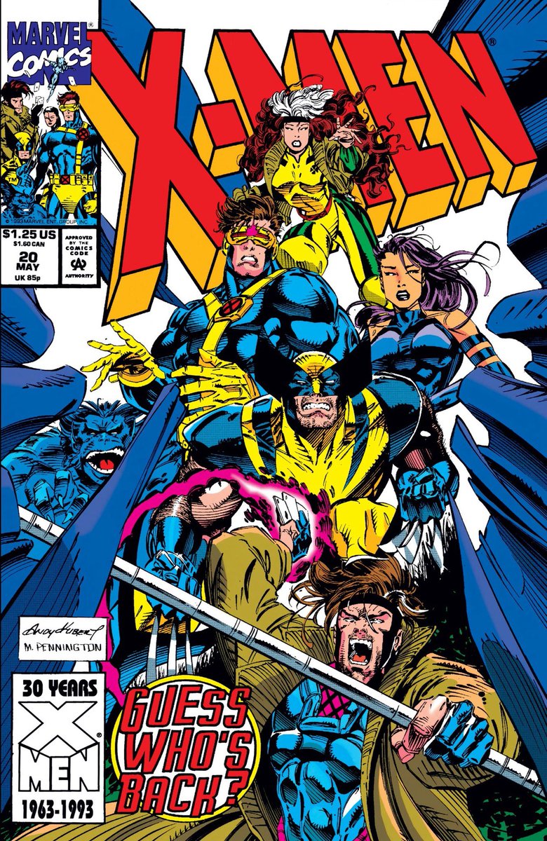 Comic Book Cover of The Day | X-Men #20 (1993) | By Andy Kubert