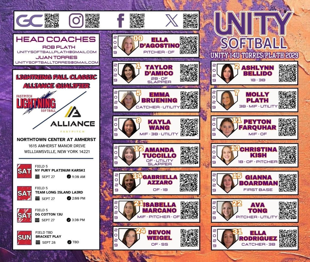 GiaBoardman2029's tweet image. Getting ready for the Lightening Fall Classic in Buffalo, New York this weekend. @D1Softball @CoastRecruits @TOP_D1RECRUITS @VAUnitySB @Unity14uPlath