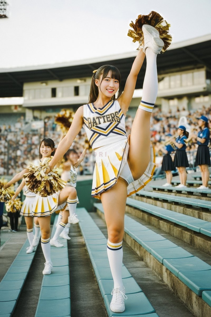 2022Awa's tweet image. 📢#cheers_weekend
#cheerleaders #aiportrait #aiphotography #aigravure #aigirl #photoshop #lightroom #photorealism #firefly #nanobanana #imagen4 #4K