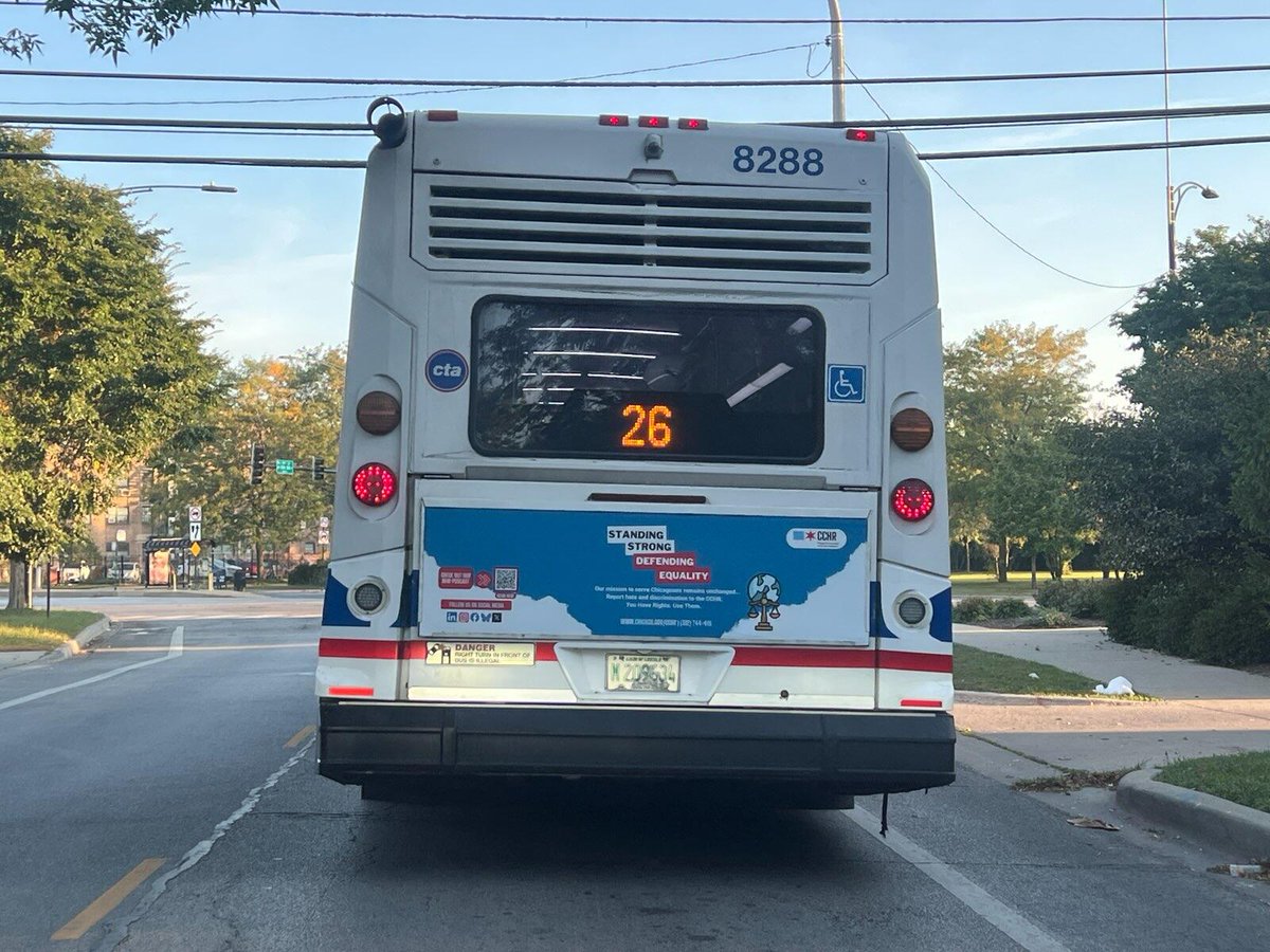Spotted on the CTA: Standing Strong, Defending Equality. Have you seen our ads around the city? Snap a pic &amp; tag us! Let’s keep the message moving—on trains, buses, and in every conversation. #SpreadPeace #Chicago #InclusionMatters