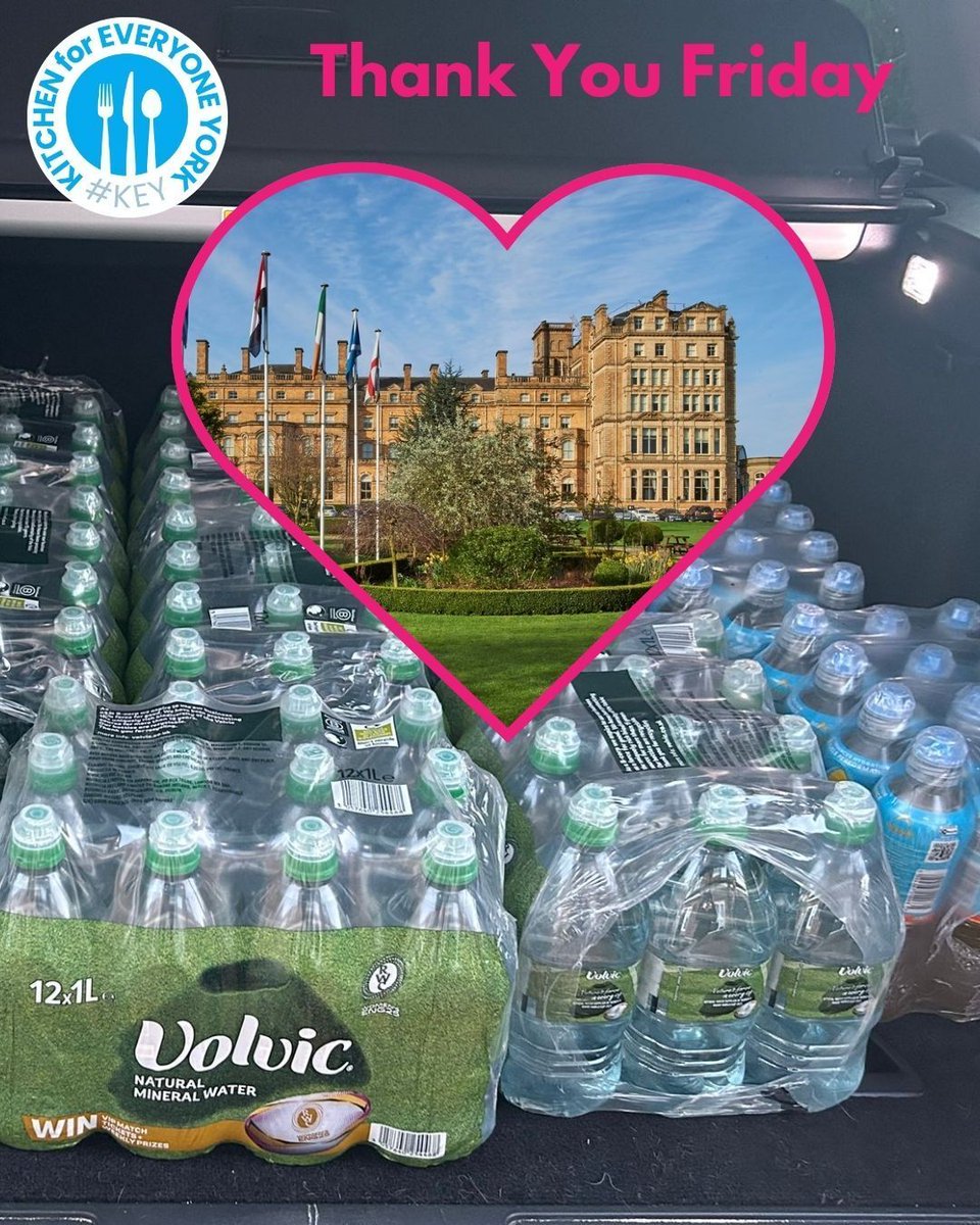 💛 It’s Friday, and today we want to say a huge thank you to The Milner York! 🙏

They’ve generously donated a big supply of water and Lucozade 💧⚡ — which will be a brilliant boost for our Saturday outreach.