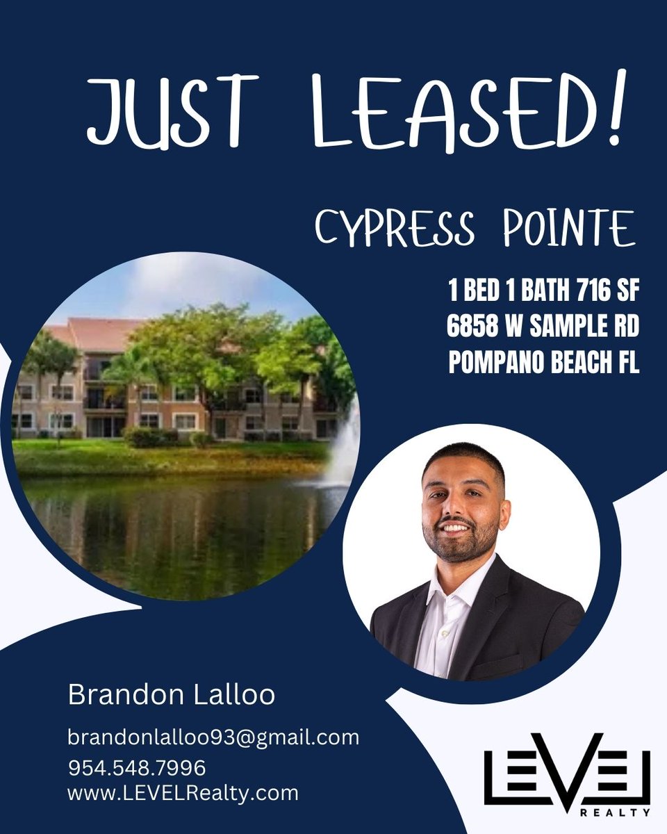 LEVEL_realty's tweet image. Congratulations to Brandon on securing his first deal in the business! One down, millions to go!  #LEVEL #LEVELRealty #lease #leased #sale #pompanobeach #florida #southfl #realestate #newagent #progress #goals

Agents: Do you remember your first deal? 👀