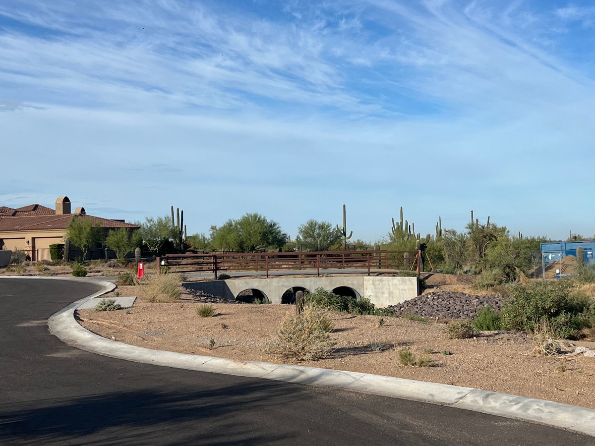 3engineering's tweet image. 3 Engineering provided planning, survey &amp;amp; civil engineering for a private enclave in Carefree, AZ—addressing floodplain mgmt, retention, open space, utilities &amp;amp; site design. Honored to help create homesites that blend with the desert.

#3Engineering #CivilEngineering