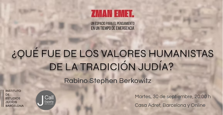 ¿QUÉ FUE DE LOS VALORES HUMANISTAS DE LA TRADICIÓN JUDÍA? - Charla-diálogo con el Rabino Stephen Berkowitz - mailchi.mp/c58be8cf2566/q…