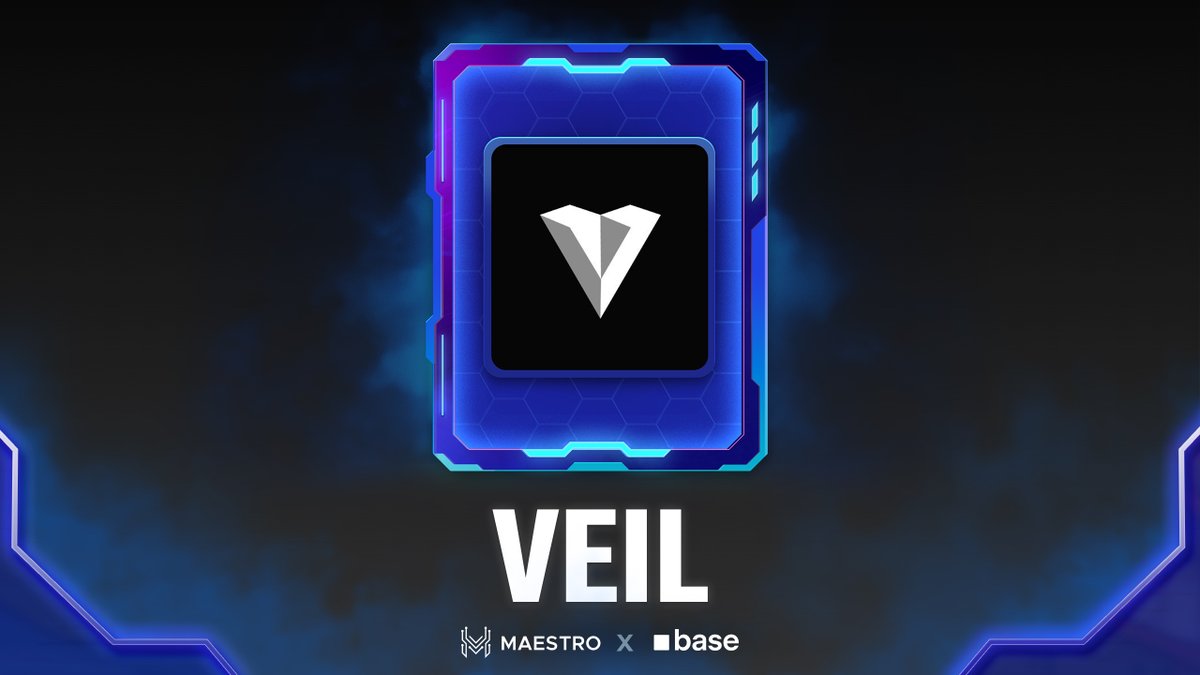 VEIL SET FOR BATTLE ⚔️

Veil arrives to the $250K Maestro x Base Battle Royale.

Voting, trading and raffles are set to follow.

Support $VEIL in the fight!

Who deserves the next spot? Comment the ticker.

<a href="/MaestroBots/">Maestro🤖🤖</a> x <a href="/base/">Base</a> 🤖🟦