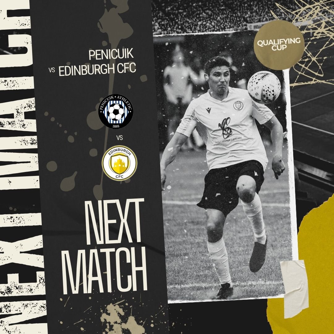 ⚽ Next up: East of Scotland Qualifying Cup action!

🆚 <a href="/PenicuikAth/">Penicuik Athletic</a> 
📅 Saturday 27th September 2025
⏰ 2:30pm kick-off
🏆 3rd Round
