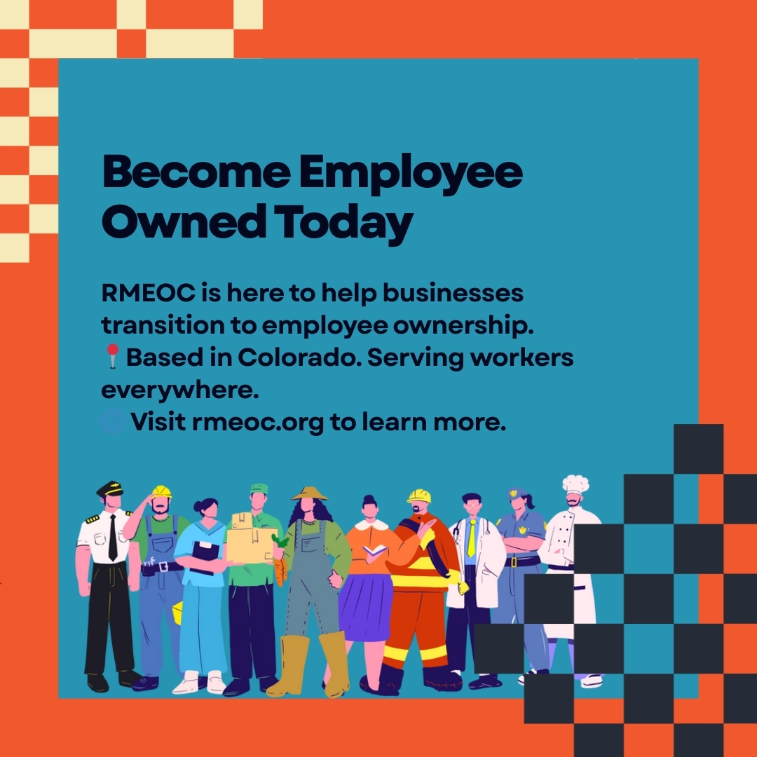 rmeoc_'s tweet image. Stronger communities start with shared ownership.
Employee-owned businesses create stable jobs, build local wealth, and give workers a real voice.
🌱 Learn how at rmeoc.org
#EmployeeOwnership #CoopsBuildCommunity #SharedWealth #RMEOC #LocalEconomy #FutureOfWork