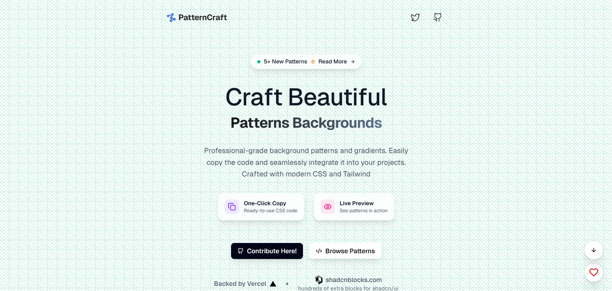 _Tharun_G's tweet image. Added geometric pattern and merged into patterncraft.fun