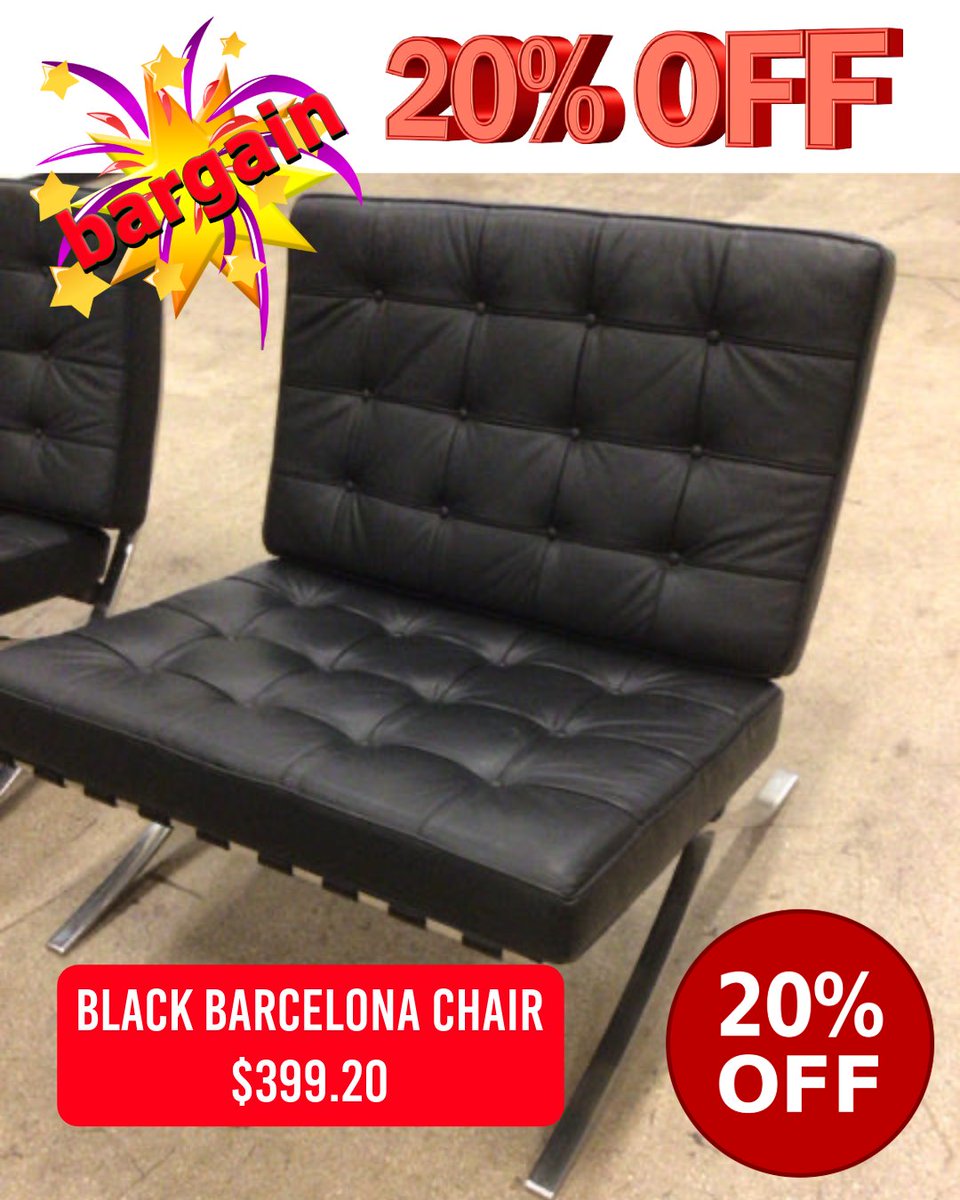 ConsignmentFLA's tweet image. Upgrade your space with timeless style! ✨ This iconic Black Barcelona Chair is a statement piece that blends luxury and comfort seamlessly.
#BarcelonaChair #MidCenturyModern #LuxuryFurniture #HomeDecor #DesignSale #BargainHunt #InteriorDesign #LimitedTimeOffer #ShopNow