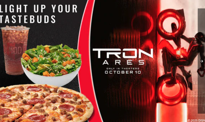 chljeffers's tweet image. #MODPizza and #TRON: Ares Partnered to Reward Fans with Deals | #TrendHunter zurl.co/Qpql6