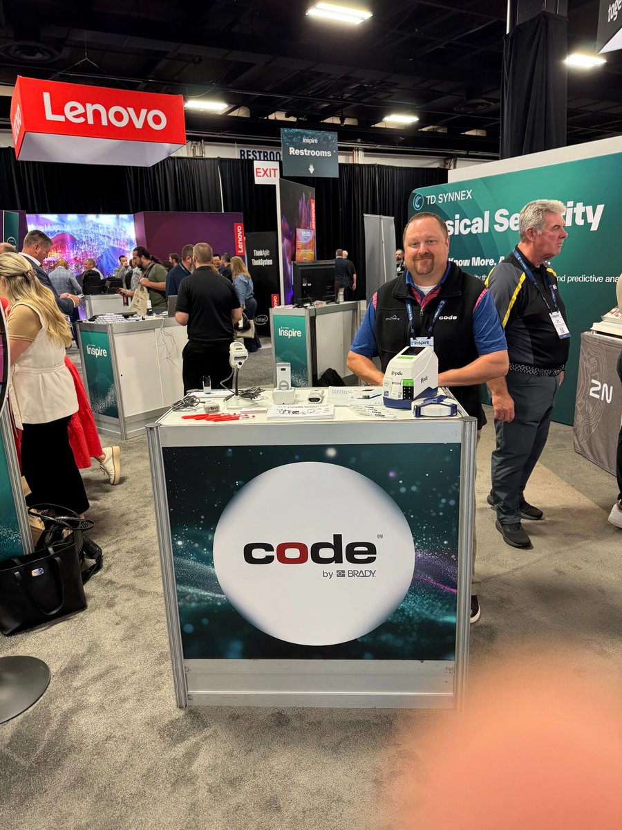 CodeCorp's tweet image. 🤝 Thank you, @TDSYNNEX, for a dynamic time at the Inspire event!
We connected with partners, explored new opportunities, and shared how data capture helps everyone achieve bigger things — faster.
Connect with TD Synnex: bit.ly/TDS_Li_cnnct
#TechChannel #BarcodeScanning…